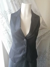 Gilet Denny Rose Tg. S Grigio Scuro Gessato