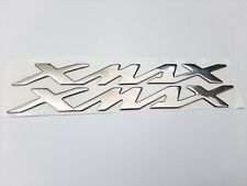 2 Adesivi scritte 3D per scooter YAMAHA xmax 1,6 x 2 cm Argento