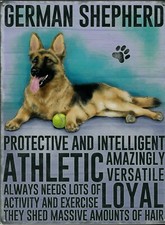 Targa Metallo Vintage Cane