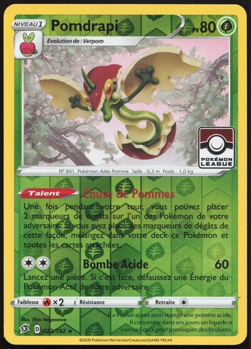 Carte pokémon pomdrapi stamp - pokémon,