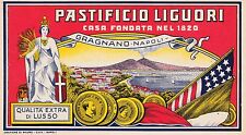 ETICHETTA PASTIFICIO LIGUORI, GRAGNANO, NAPOLI - FONDATA NEL 1820 -Q81