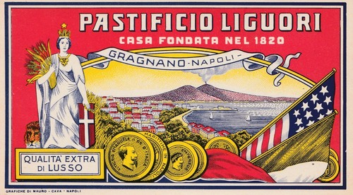 Etichetta pastificio liguori - pastificio,