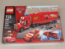 LEGO Cars 2 8486 Camion della Squadra di Mack NUOVO! Bandiera semi fulmine McQueen attrezzi da corsa