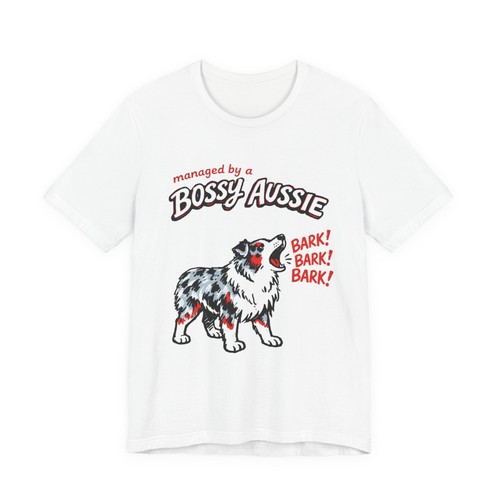 Maglietta bossy aussie dog - maglietta,