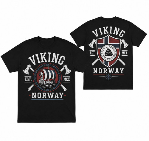 Shirt norvegese bandiera - t-shirt,