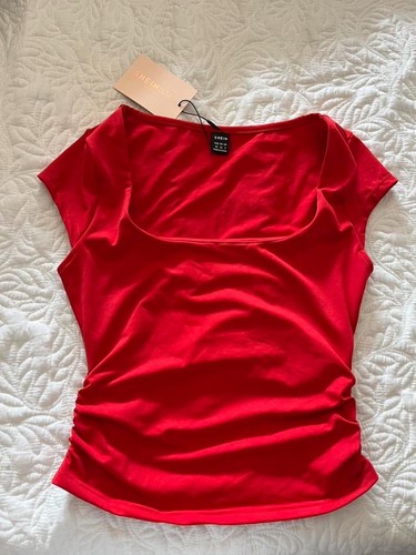 Crop top collo barca - crop,