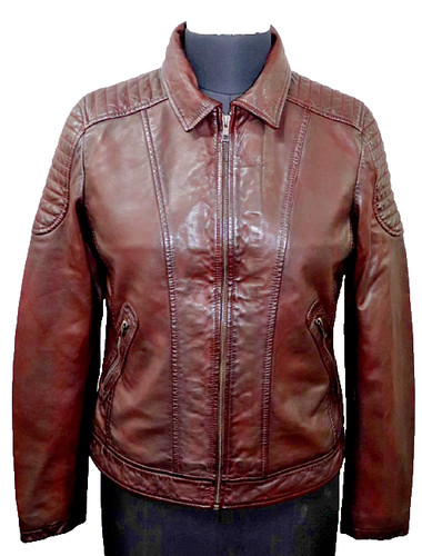 Giacca pelle donna vera - in,