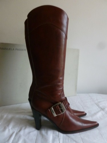 Real leather high - , heel