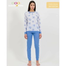 Pigiama serafino donna manica