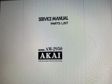 Akai 2950 service manual - akai,