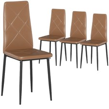 HOMCOM Set di 4 Sedie da