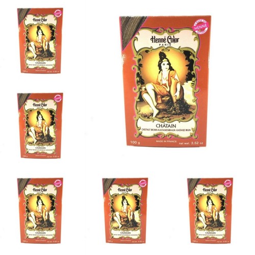 Henné châtain poudre 6x100gr - châtain,
