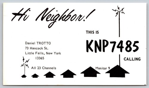 Cartolina epoca radio qsl - cartolina,