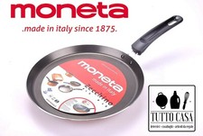 CREPIERA PIASTRA CREPES PIADINE PADELLA ANTIADERENTE 22 CM MONETA