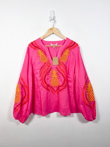 Boden top rosa lino - top, 18