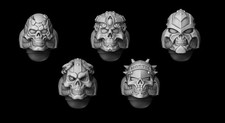 Set elmetto Liber Daemonica per spacemarine tipo Mortis