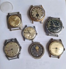 Orologi Da Sistemare O Per Ricambi 7 Pezzi Vintage 