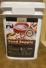 Cabela's Emergency Secchio per Alimenti 60 Porzioni-Nuovo-Sigillato-Campeggio