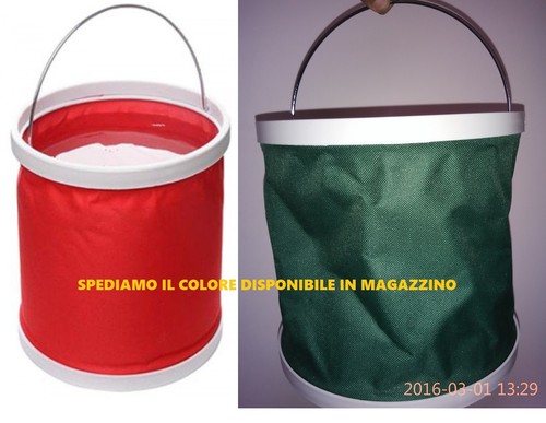 Secchio pieghevole bugnolo - secchio,