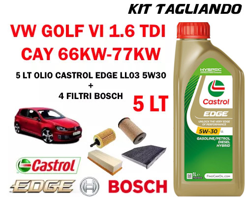 Kit tagliando olio castrol - olio,