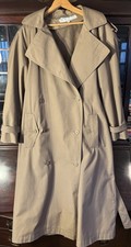 Trench coat vintage di Brem Rainwear foderato taglia 12 soprabito made in Poland kaki