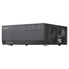 Silverstone Case Grandia GD09 Desktop Nero con supporto ATX e 2 ventole