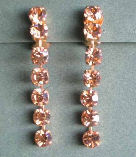 1264 orecchini clip strass - orecchini,