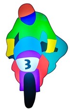 Marco lodola moto scultura - lodola,