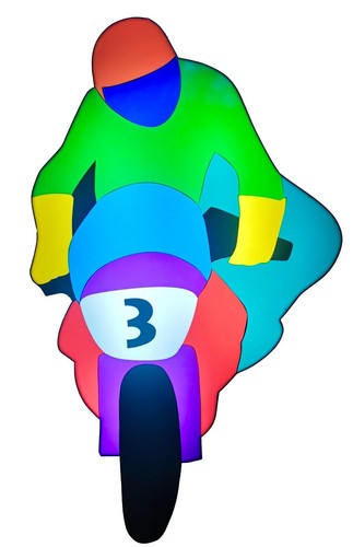 Marco lodola moto - lodola, scultura
