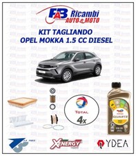 KIT TAGLIANDO OPEL MOKKA DAL 2020 cc1.5 DIESEL , 4 FILTRI, 4LT TOTAL  0W30