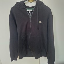 Felpa tuta  uomo lacoste nera