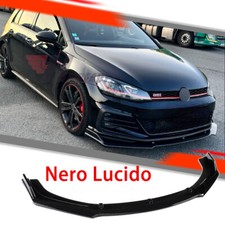 PER VW Golf Ⅶ MK7.5 GTI  13>20 SPOILER SOTTO PARAURTI ANTERIORE NERO SPLITTER
