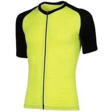 XTECH Maglia PODIUM Gialla Manica Corta Estiva Ciclismo Running Moto TG S-M