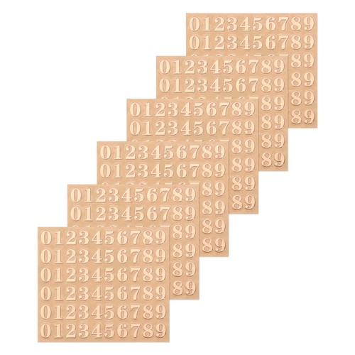 Fogli numeri adesivi resina - fogli,
