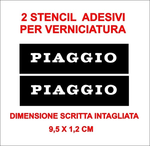 Adesivi stencil sella vespa - adesivi,