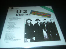 U2 Desire rare 7"vinyl j.box Italy special dj sleeve