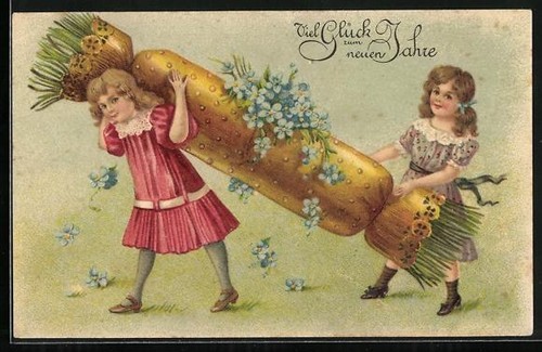 Cartolina due ragazze - cartolina,