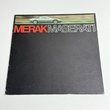 Maserati merak 12p brochure - maserati, /