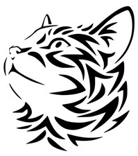 Modello stencil Mylar cane