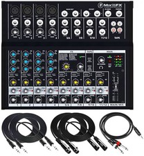 Mackie Mix12FX Mixer compatto 12 canali con cavo da 1/4", XLR, 3,5 mm