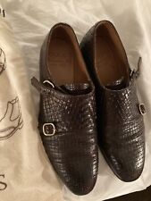 Doucal's 41,5 Uk 7,5 doppia fibbia pelle intrecciata