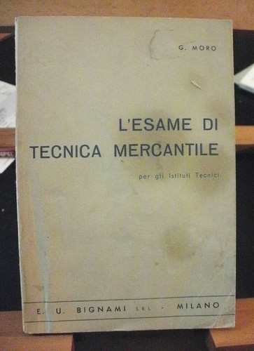 Moro esame di tecnica - g.,