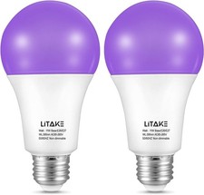 2x Lampadine UV LED 385-400nm Lampadina E27 Luce Nera Black Light Bulb Halloween