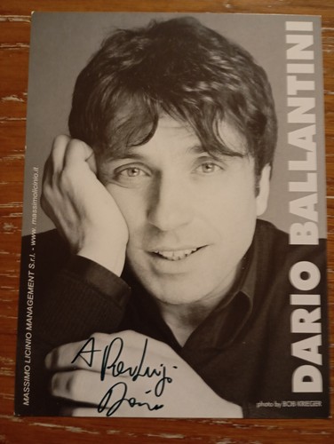 Dario ballantini autografo - dario,