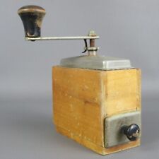 Macina Caffè A Manovella In Legno Ferro Soprammobile Collezione Vintage Anni 40