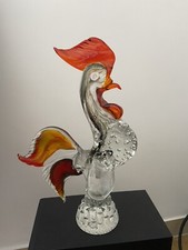 Scultura vintage in vetro di