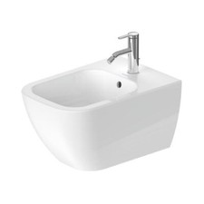 DURAVIT - SANITARI SOSPESI HAPPY D.2 VASO WC RIMLESS + SEDILE RALLENTATO + BIDET