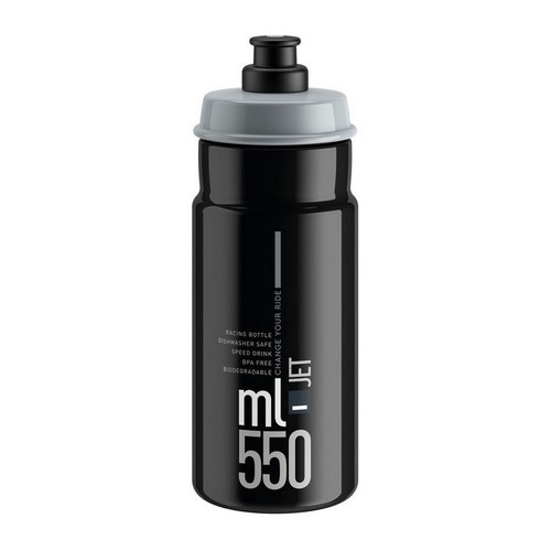 Borraccia jet nero 550ml elite - borraccia,