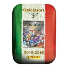 TIN BOX Calciatori Panini 2025-2026-Tin celebrativa 2015-2016+15 bustine 
