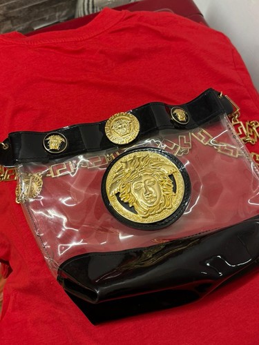 Borsa versace trasparente - borsa,